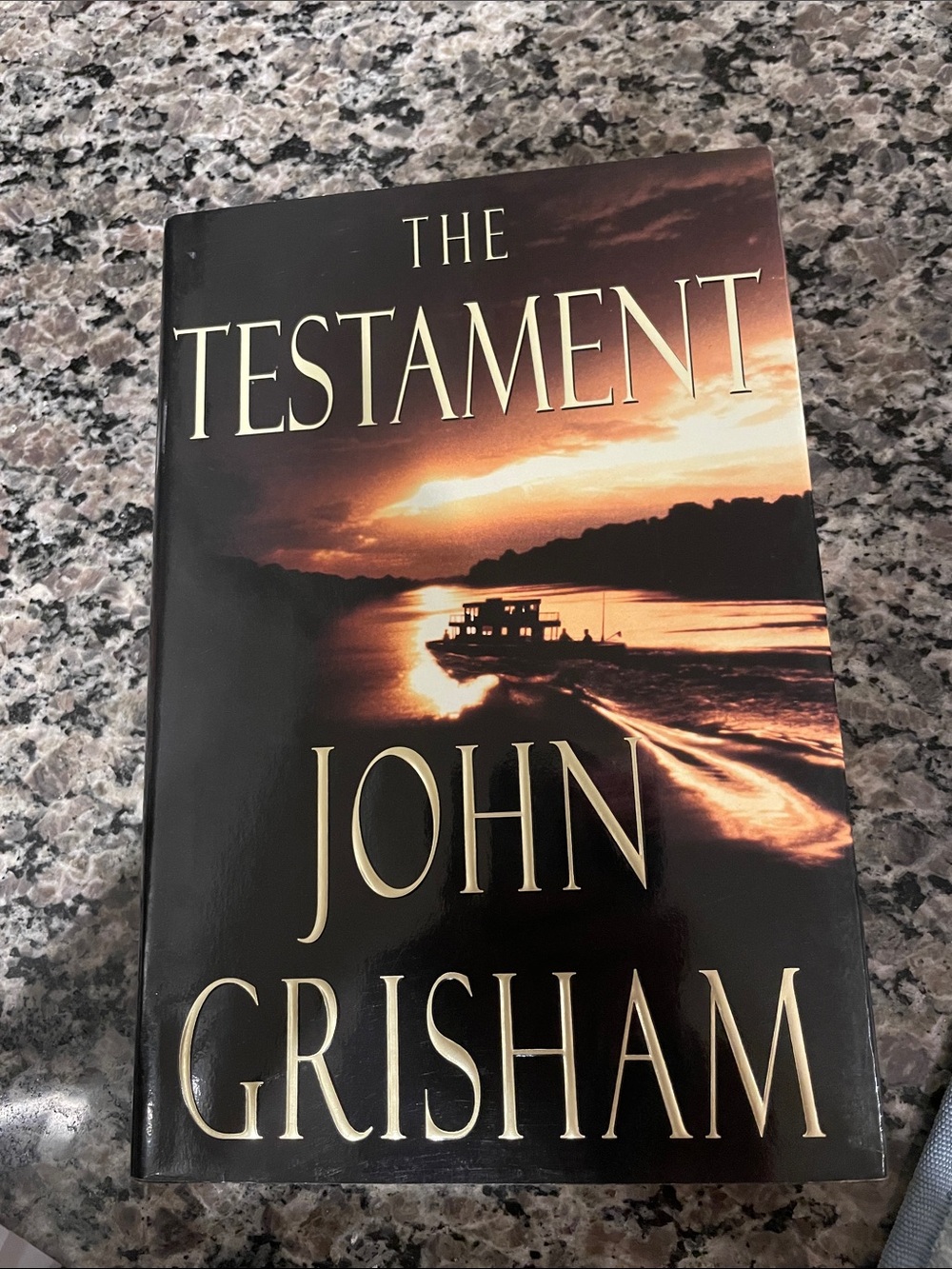 The Testament by John Grisham — Sunset Cover (Black & Gold)